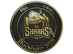 布章 | Sharks Esports （金色） | 2021年斯德哥尔摩锦标赛