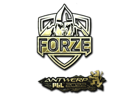 Наклейка | forZe eSports (золотая) | Антверпен 2022