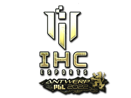 Наклейка | IHC Esports (золотая) | Антверпен 2022