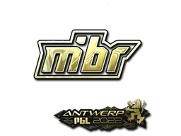 Наклейка | MIBR (золотая) | Антверпен 2022