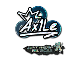 Наклейка | Ax1Le (блёстки) | Антверпен 2022