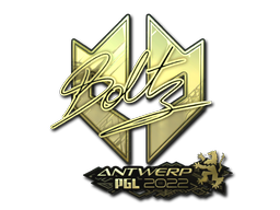 Наклейка | boltz (золотая) | Антверпен 2022