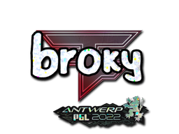 Наклейка | broky (блёстки) | Антверпен 2022