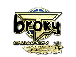 印花 | broky（金色，冠军） | 2022年安特卫普锦标赛