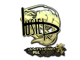 Наклейка | buster (золотая) | Антверпен 2022