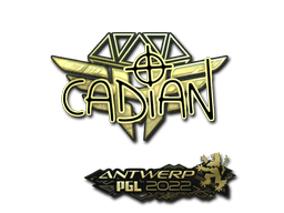 Наклейка | cadiaN (золотая) | Антверпен 2022
