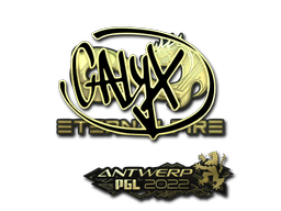 Наклейка | Calyx (золотая) | Антверпен 2022