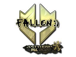 Наклейка | FalleN (золотая) | Антверпен 2022