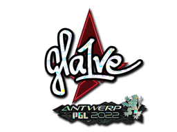 Наклейка | gla1ve (блёстки) | Антверпен 2022
