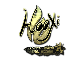Наклейка | HooXi (золотая) | Антверпен 2022