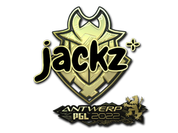 Наклейка | JaCkz (золотая) | Антверпен 2022
