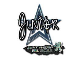 Наклейка | junior (блёстки) | Антверпен 2022