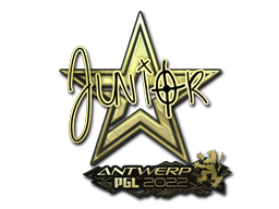 Наклейка | junior (золотая) | Антверпен 2022
