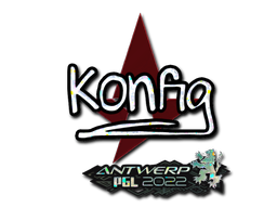 Наклейка | k0nfig (блёстки) | Антверпен 2022