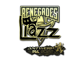 Наклейка | Liazz (золотая) | Антверпен 2022