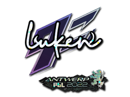 Наклейка | luken (блёстки) | Антверпен 2022