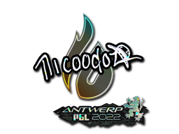 Наклейка | nicoodoz (блёстки) | Антверпен 2022