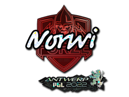 Наклейка | Norwi (блёстки) | Антверпен 2022