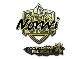 Наклейка | Norwi (золотая) | Антверпен 2022