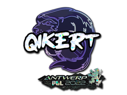 Наклейка | qikert (блёстки) | Антверпен 2022