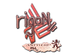 Наклейка | rigoN (голографическая) | Антверпен 2022