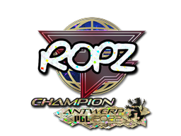 Sticker | ropz (Glitter, Champion) | Antwerp 2022