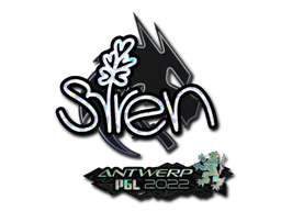 Наклейка | S1ren (блёстки) | Антверпен 2022