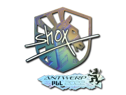 Наклейка | shox (голографическая) | Антверпен 2022