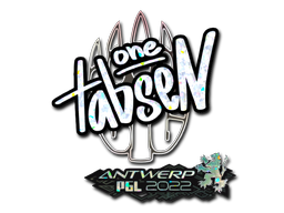 Наклейка | tabseN (блёстки) | Антверпен 2022