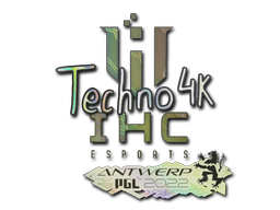 Наклейка | Techno4K (голографическая) | Антверпен 2022
