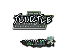 Наклейка | Tuurtle (блёстки) | Антверпен 2022