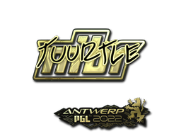 Наклейка | Tuurtle (золотая) | Антверпен 2022
