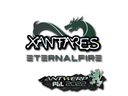 Наклейка | XANTARES (блёстки) | Антверпен 2022
