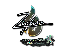 Наклейка | Zyphon (блёстки) | Антверпен 2022