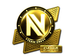 Наклейка | Team EnVyUs (золотая) | Атланта 2017