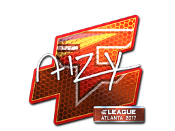 Наклейка | aizy (металлическая) | Атланта 2017