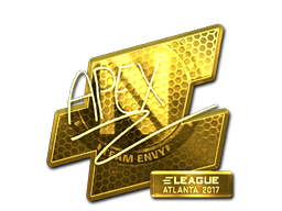 Наклейка | apEX (золотая) | Атланта 2017
