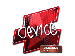 Наклейка | device (металлическая) | Атланта 2017