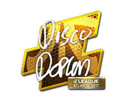 Наклейка | disco doplan (металлическая) | Атланта 2017