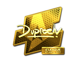 Наклейка | dupreeh (золотая) | Атланта 2017