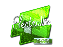 Наклейка | electronic (металлическая) | Атланта 2017