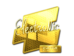 Sticker | electronic (Gold) | Atlanta 2017