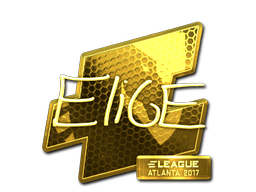 Наклейка | EliGE (золотая) | Атланта 2017