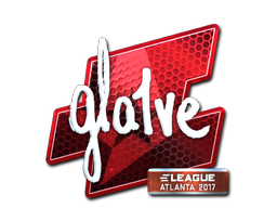 Наклейка | gla1ve (металлическая) | Атланта 2017