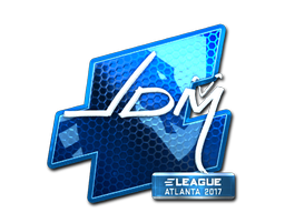 Наклейка | jdm64 (металлическая) | Атланта 2017