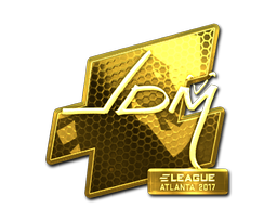 Наклейка | jdm64 (золотая) | Атланта 2017
