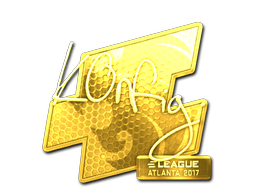 Наклейка | k0nfig (золотая) | Атланта 2017