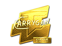 Наклейка | karrigan (золотая) | Атланта 2017