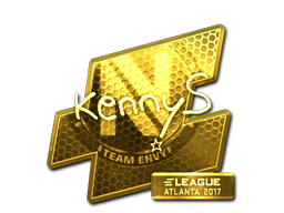 Наклейка | kennyS (золотая) | Атланта 2017