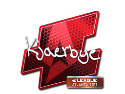 Наклейка | Kjaerbye (металлическая) | Атланта 2017